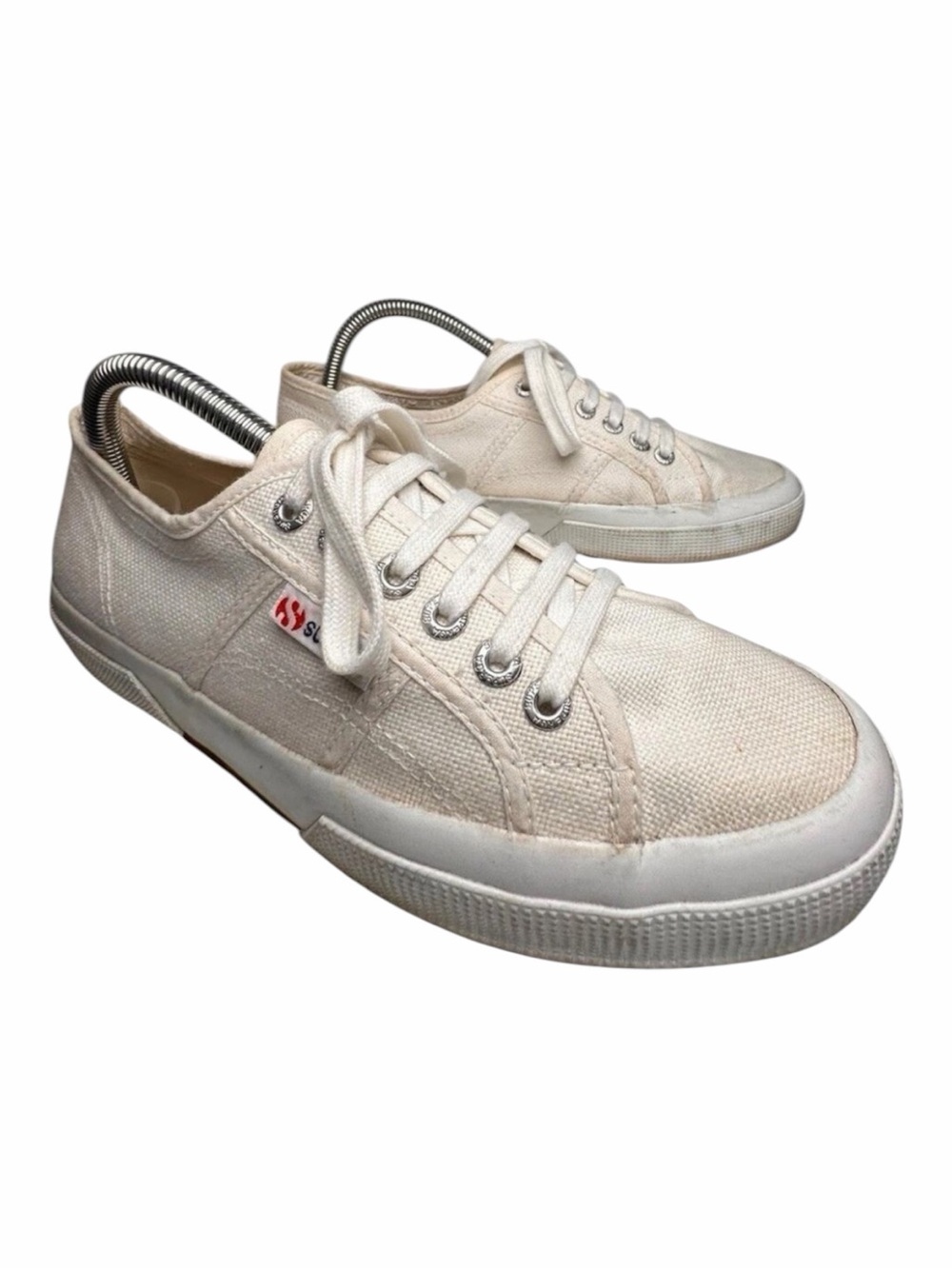 Superga 2750 Cotu Classic White Canvas Sneakers Unisex Women’s 9.5